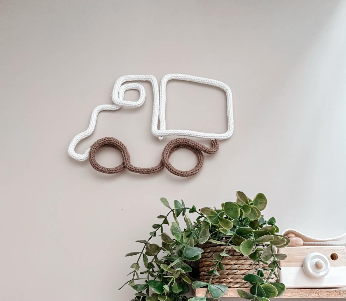 Knitted Truck Decor, Kids Vehicle