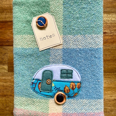 A5 Upcycled Notebook Caravan - Pink