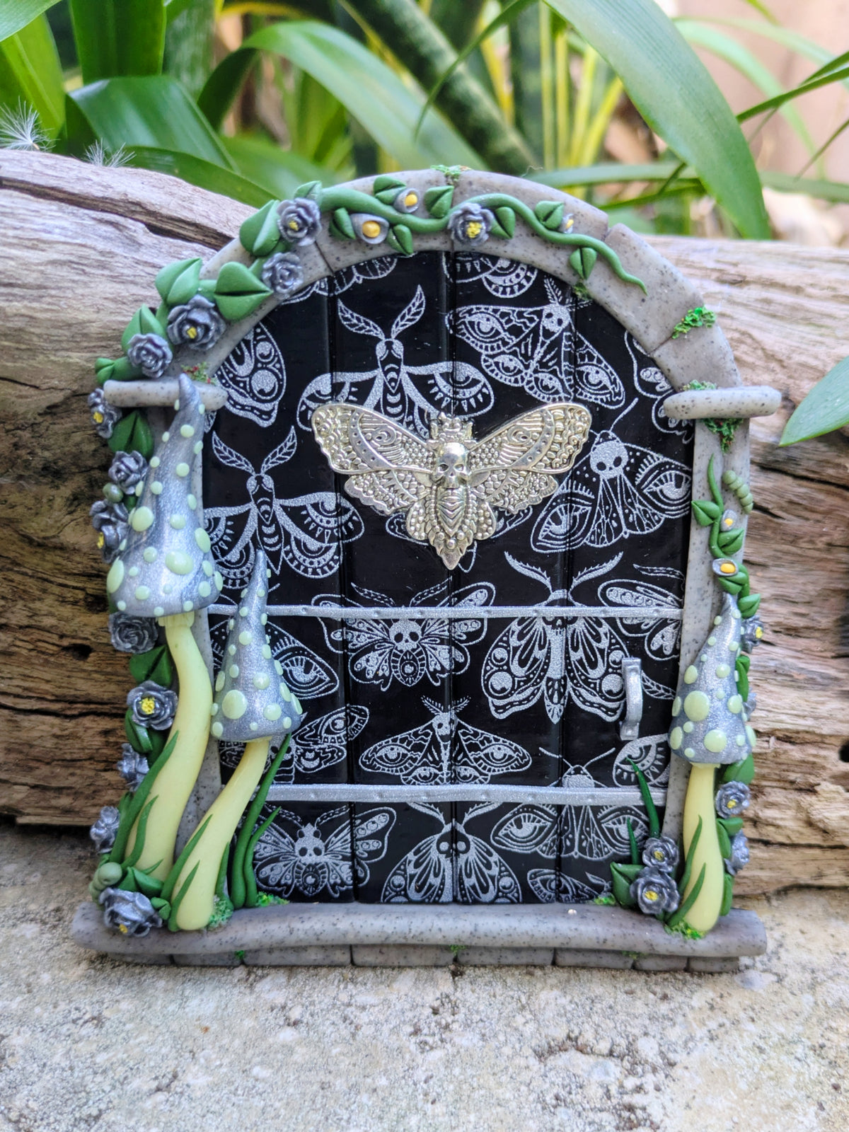 Death Head Moth Fairy Door