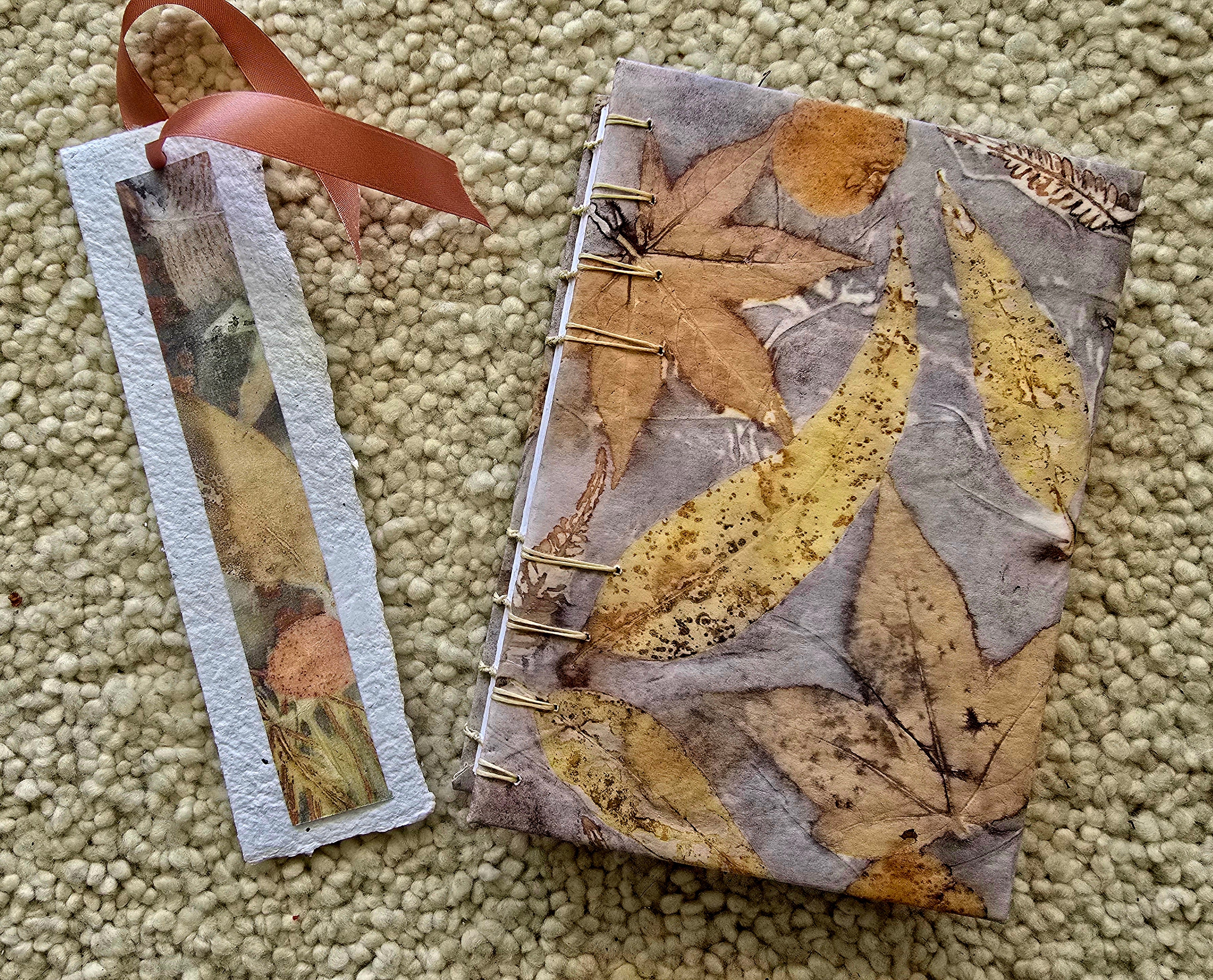 Eco Printed Hand Stitched Journal