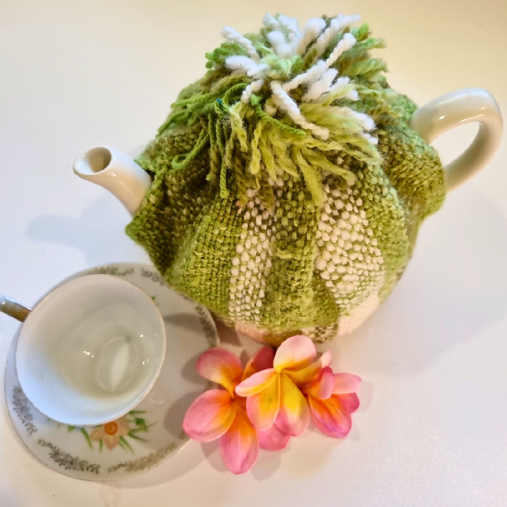 australian-artist-handmade-handwoven-green-white-tea cosy-6