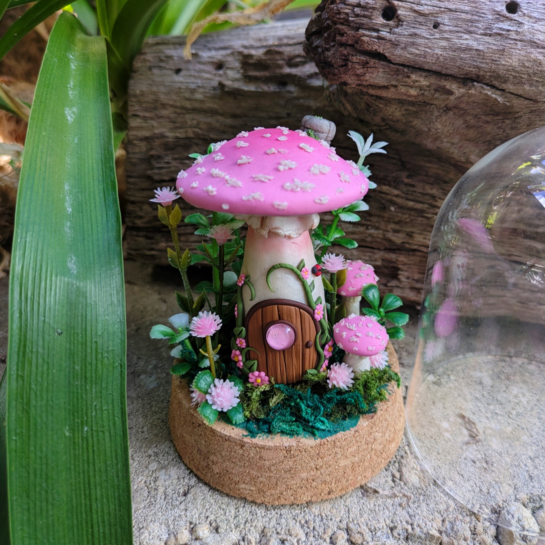 Pink Mushroom House dome