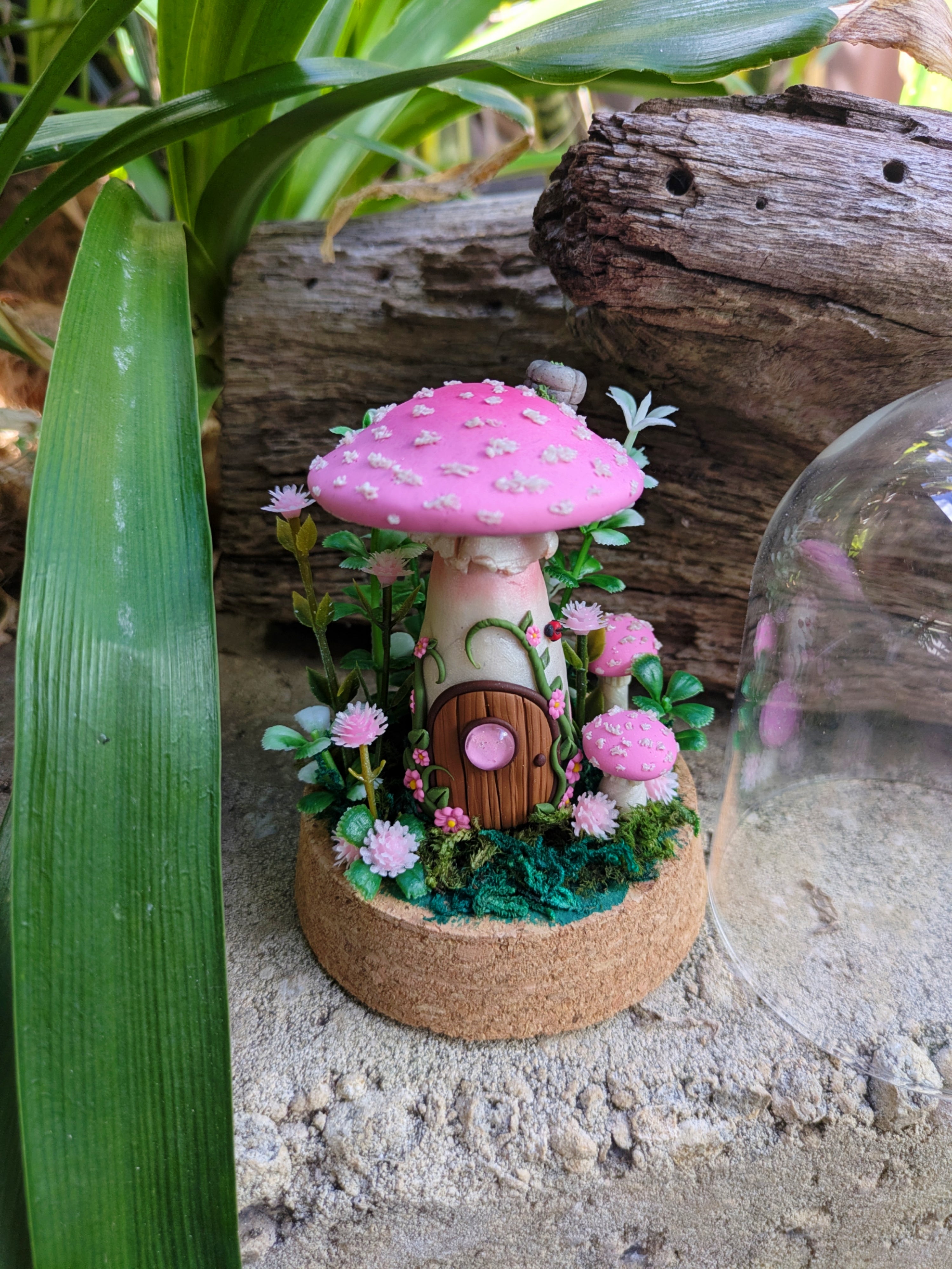 Pink Mushroom House dome