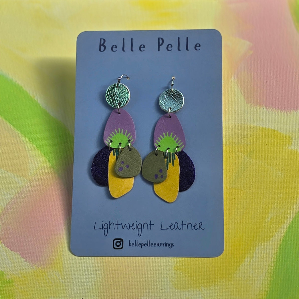 Audace Musa Leather Earrings – Twilight Oasis