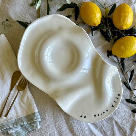 La Dolce Vita Porcelain Grazing Platter | Charcuterie | Share Plate