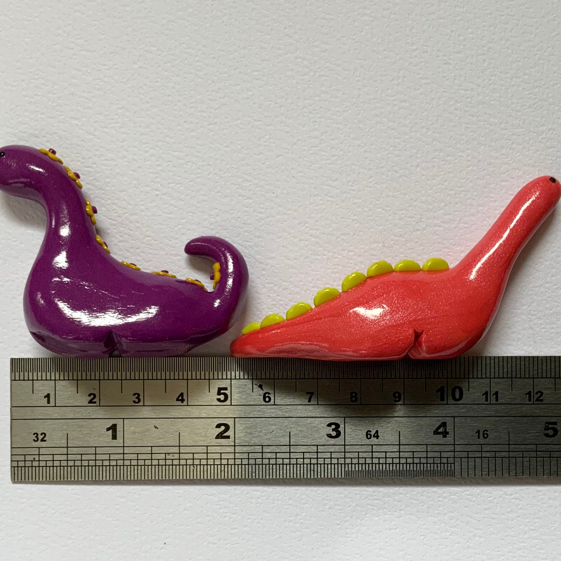 TINY TERRORS DINO TRIO – Handmade Polymer Clay Mini Dino Figurines – Cute Desk Decor - Choose Your Favourite Set