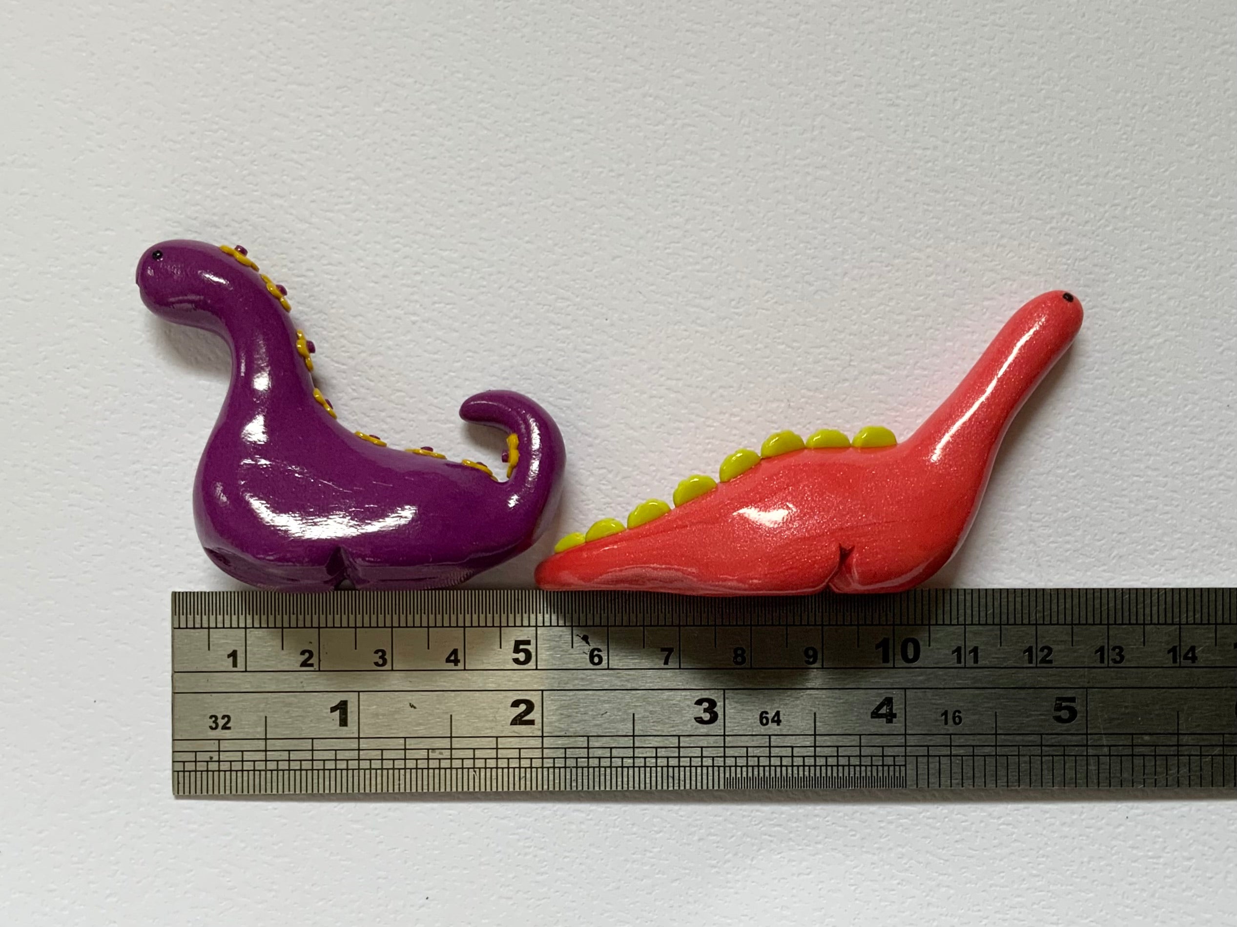 TINY TERRORS DINO TRIO – Handmade Polymer Clay Mini Dino Figurines – Cute Desk Decor - Choose Your Favourite Set
