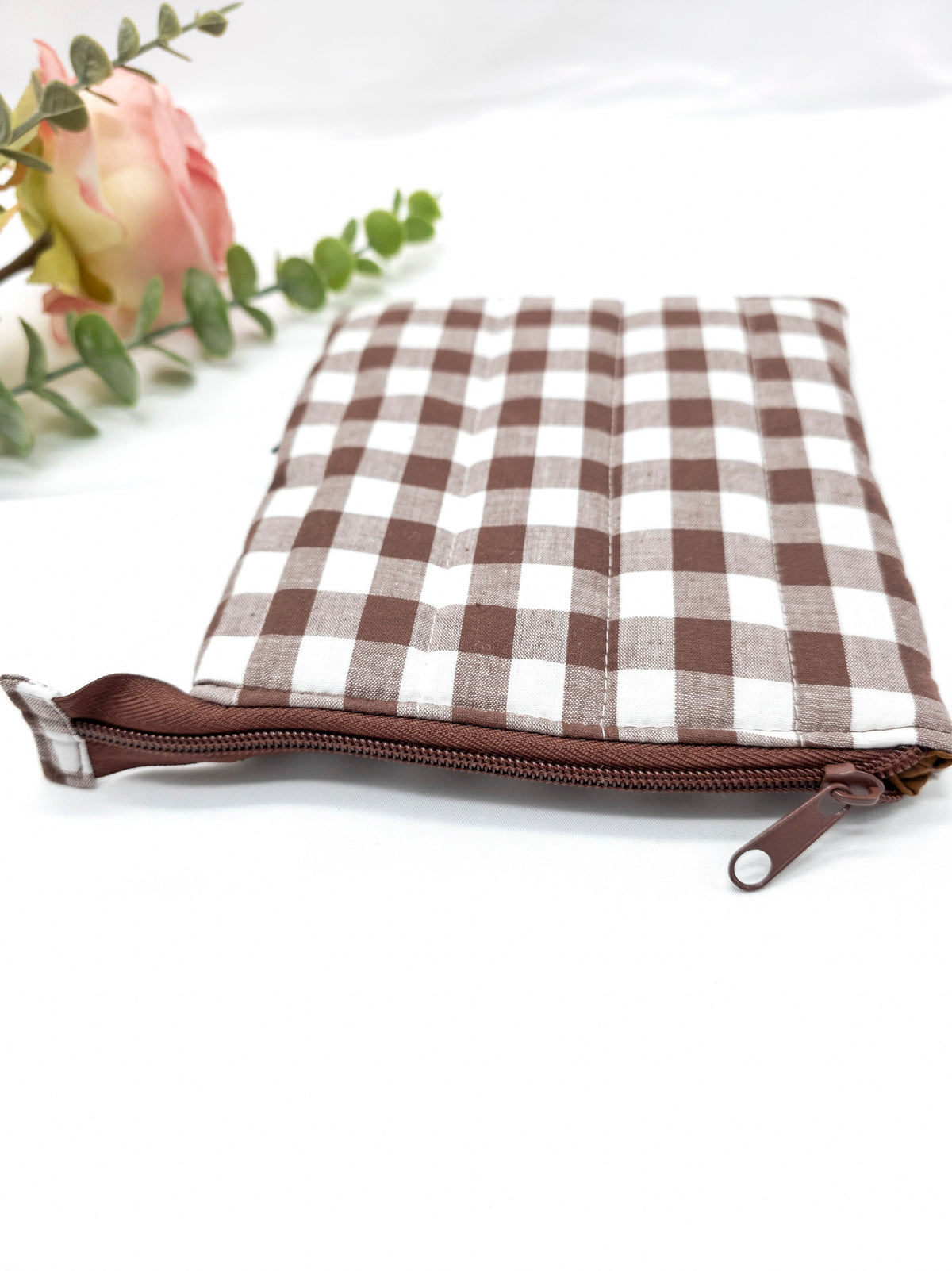 Quilted Kindle Sleeve, Padded E-reader case, Coco Gingham