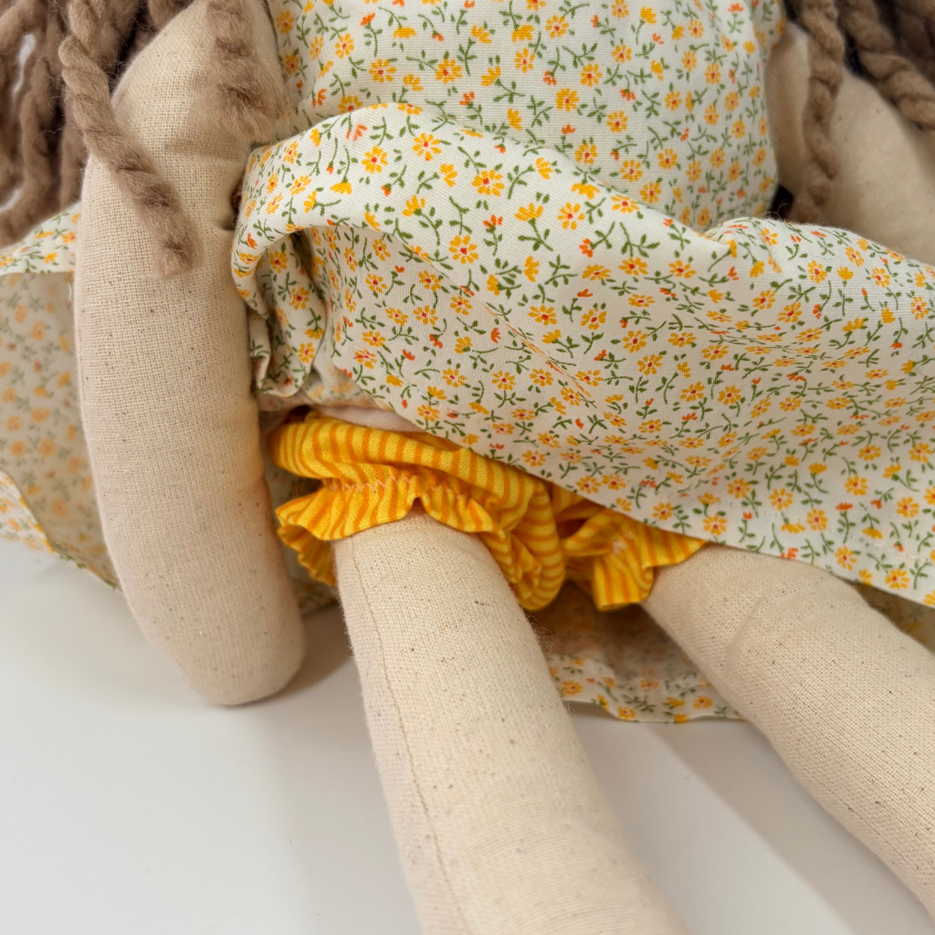 Handmade Fabric Doll (35cm)- Sylvie
