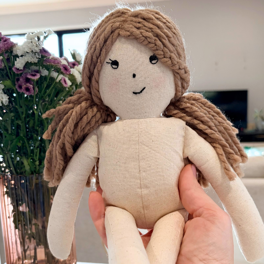 Handmade Fabric Doll (35cm)- Sylvie