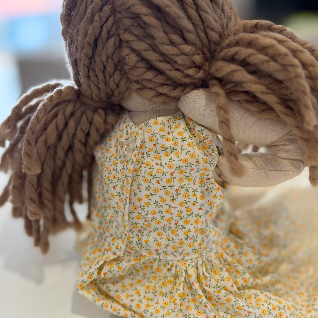 Handmade Fabric Doll (35cm)- Sylvie