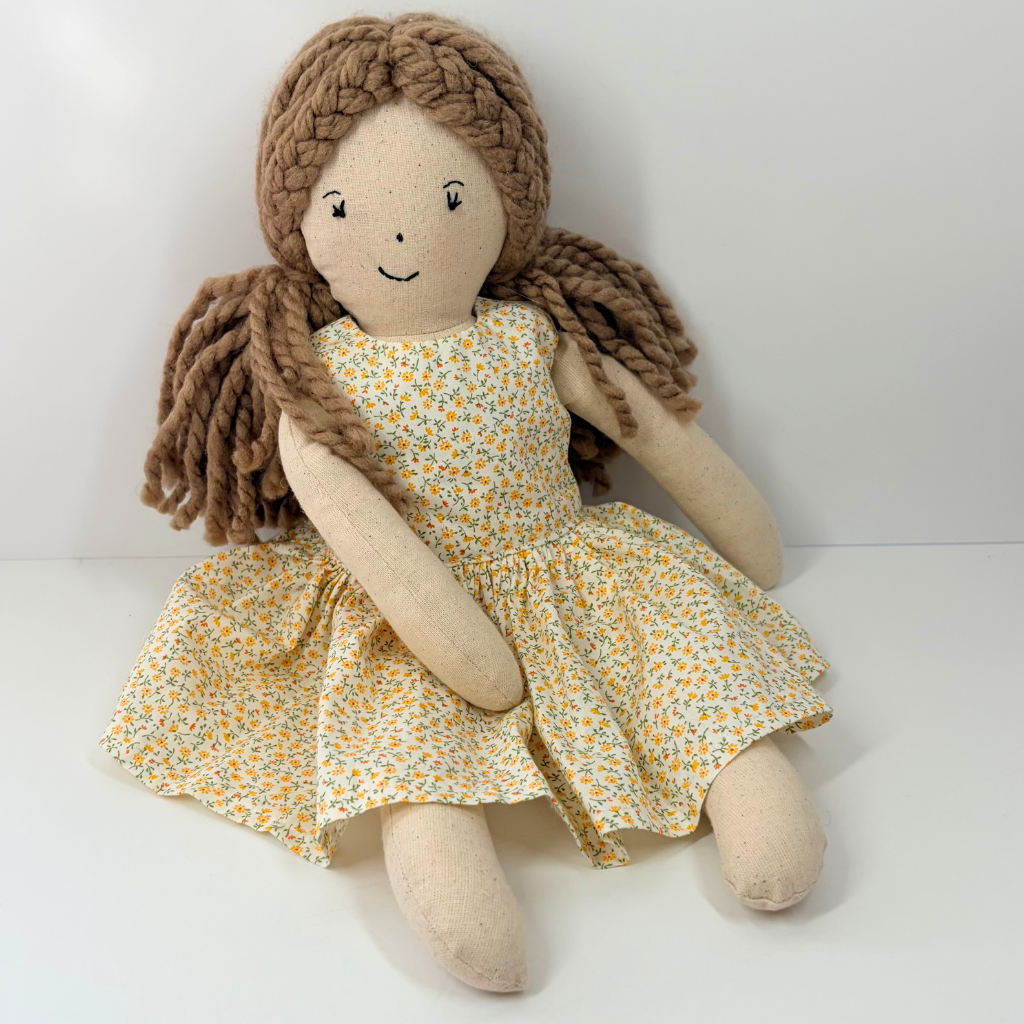 Handmade Fabric Doll (35cm)- Sylvie