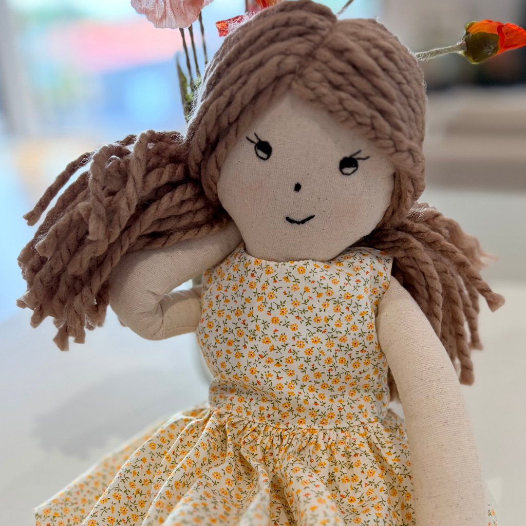 Handmade Fabric Doll (35cm)- Sylvie