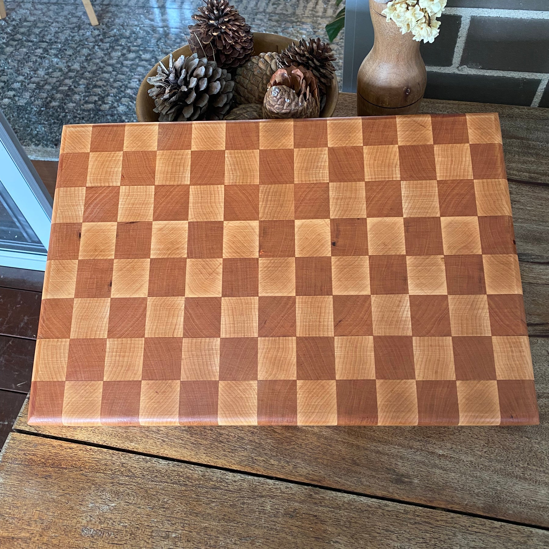Handcrafted (Chess Board Pattern) Chopping Board