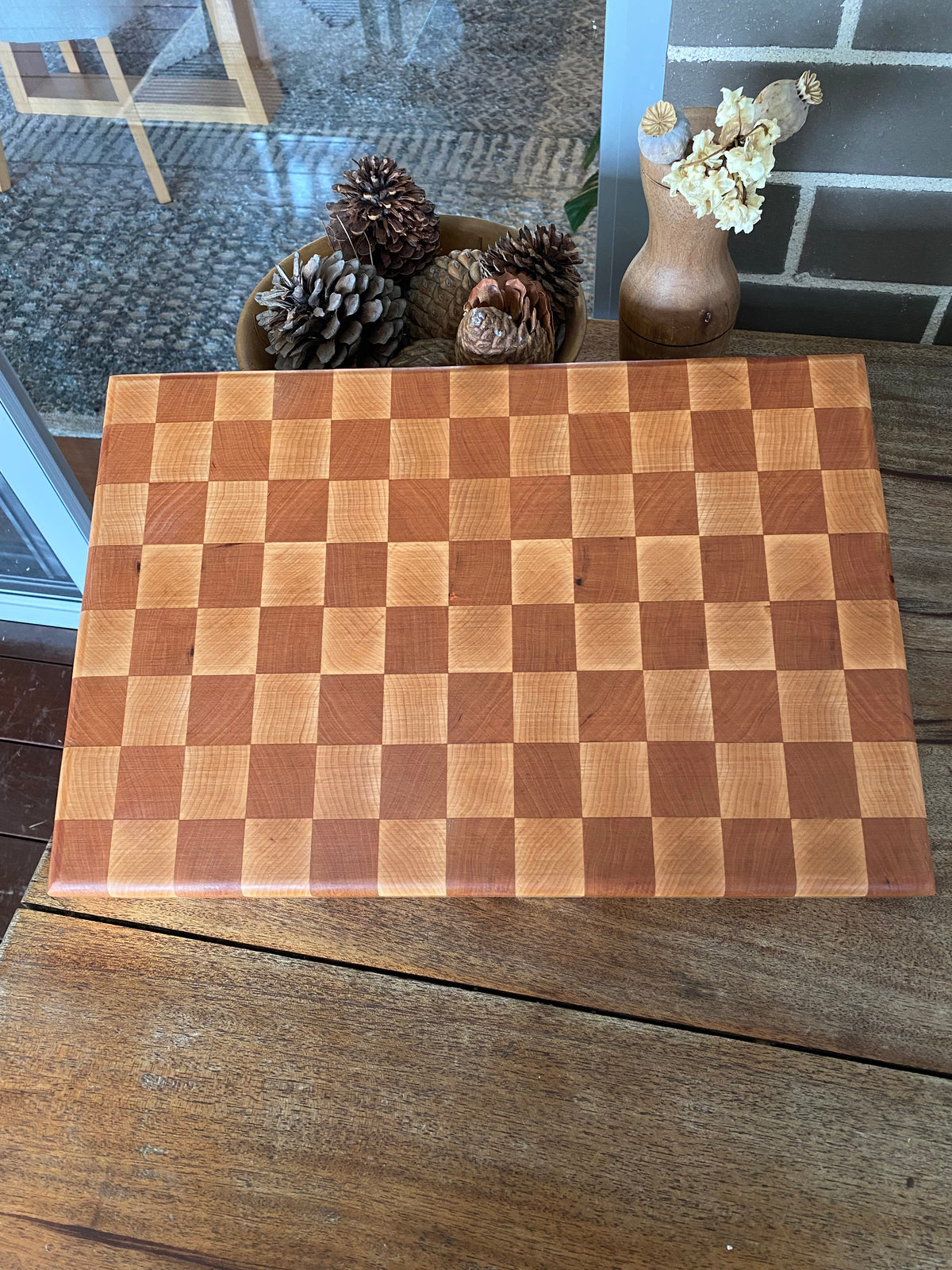 Handcrafted (Chess Board Pattern) Chopping Board