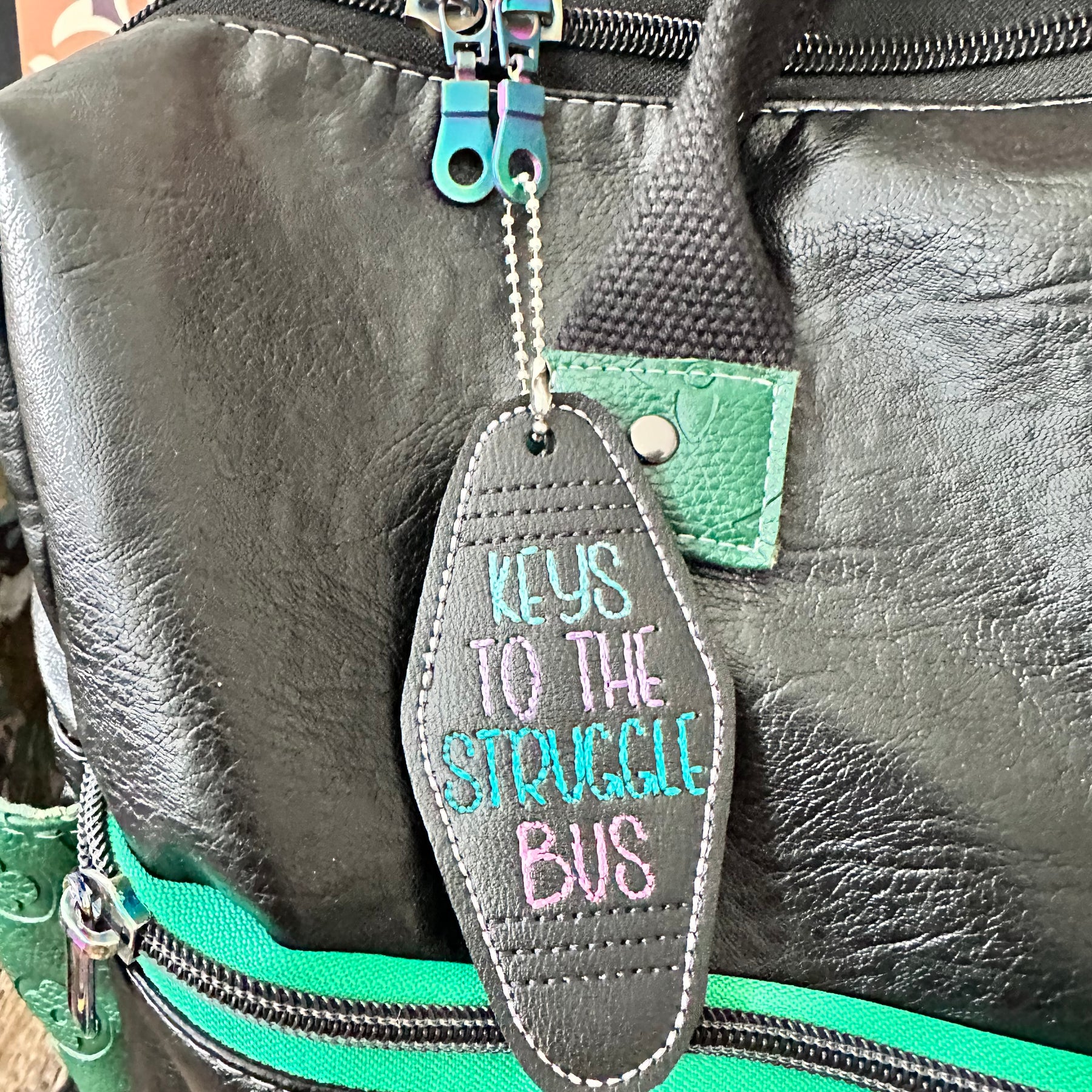 Struggle bus bag tag / book mark