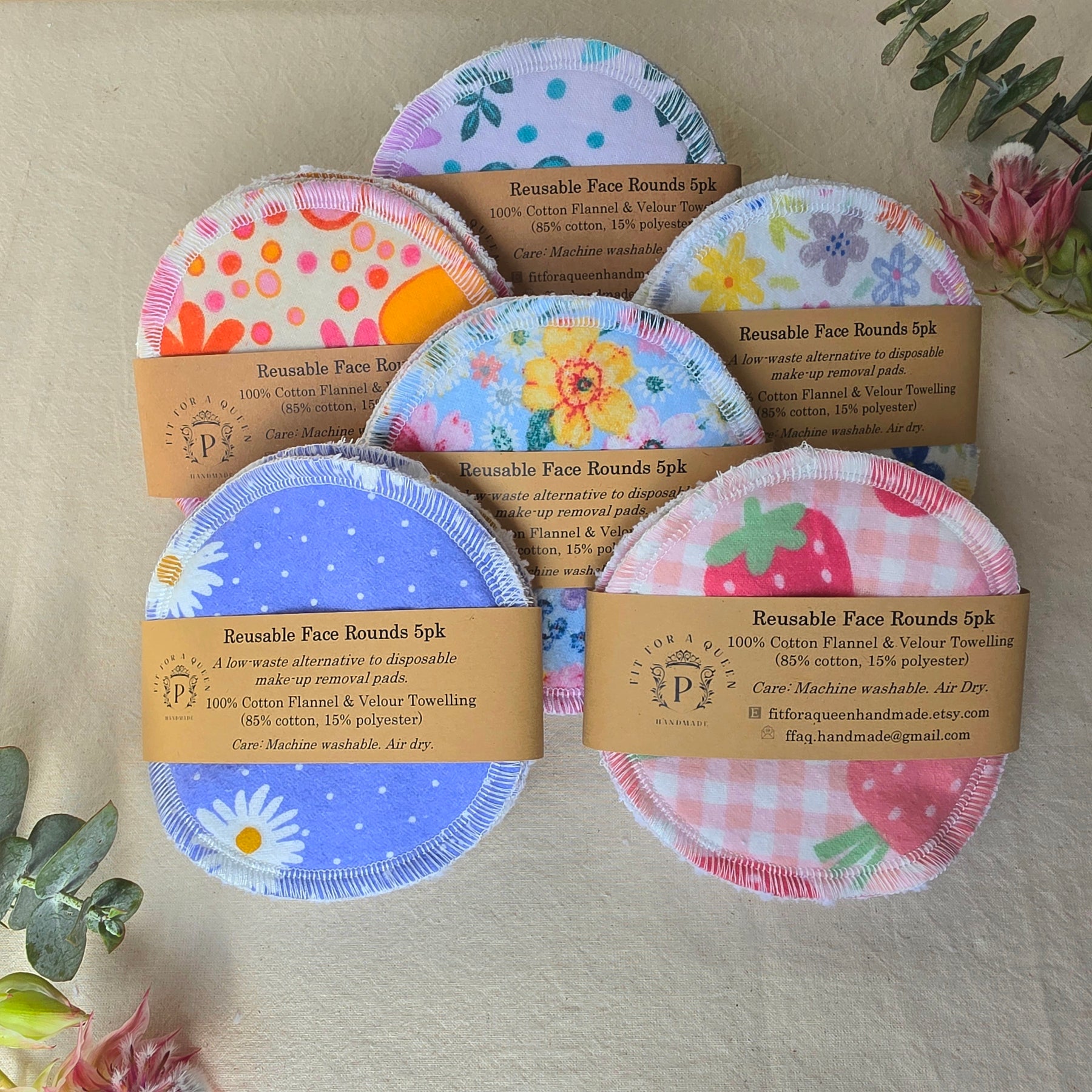 Reusable Face Rounds Set of 5