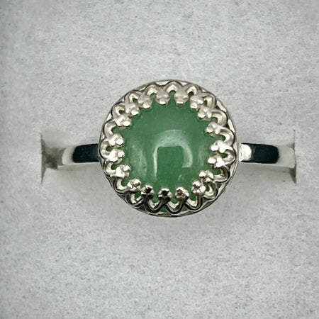Green Adenturine Solid 925 Silver Ring