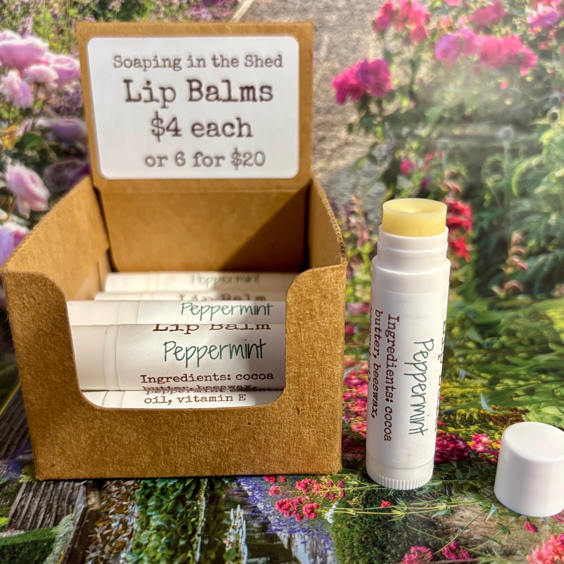 Peppermint Lip Balm Pack of 6
