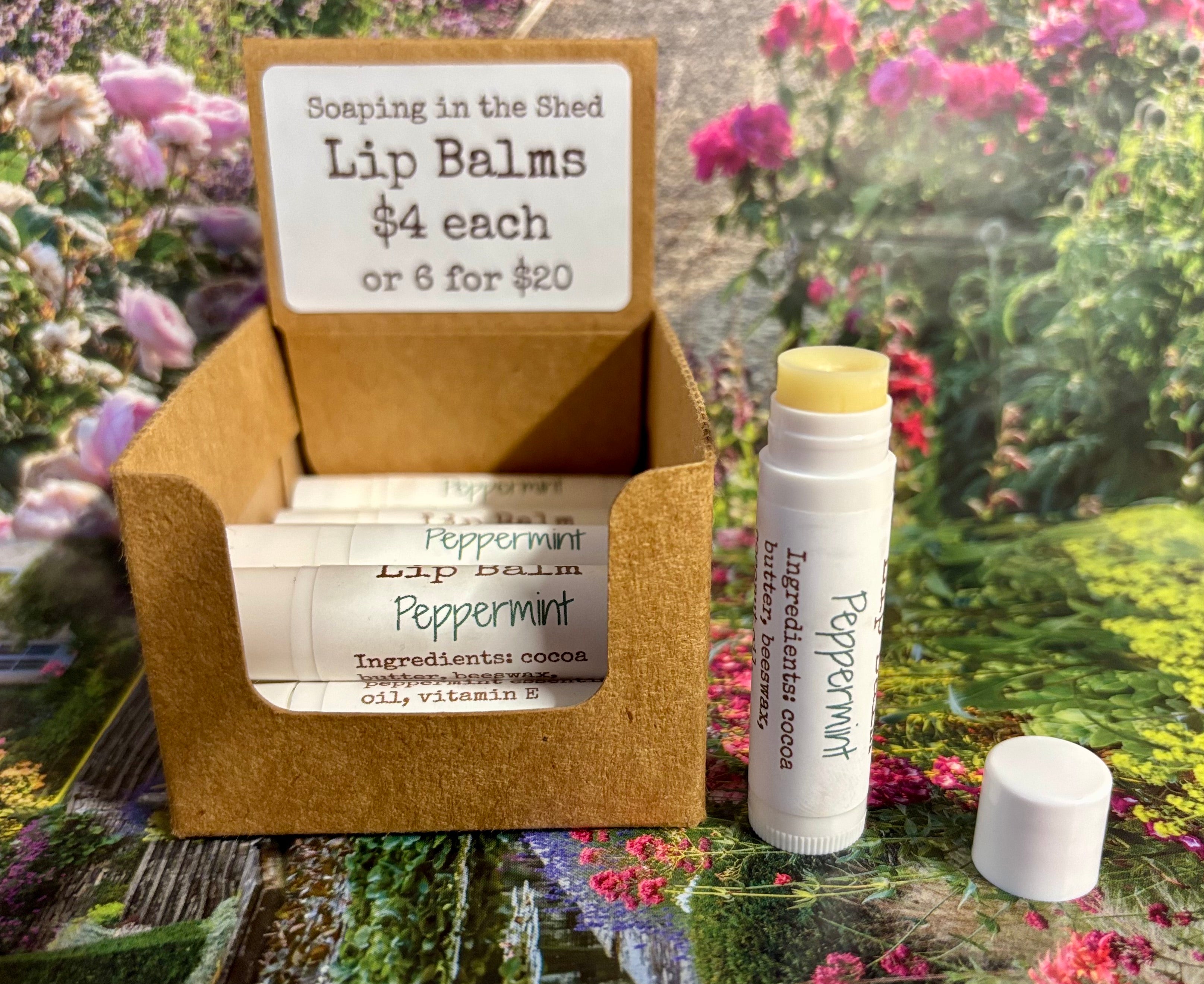 Peppermint Lip Balm Pack of 6