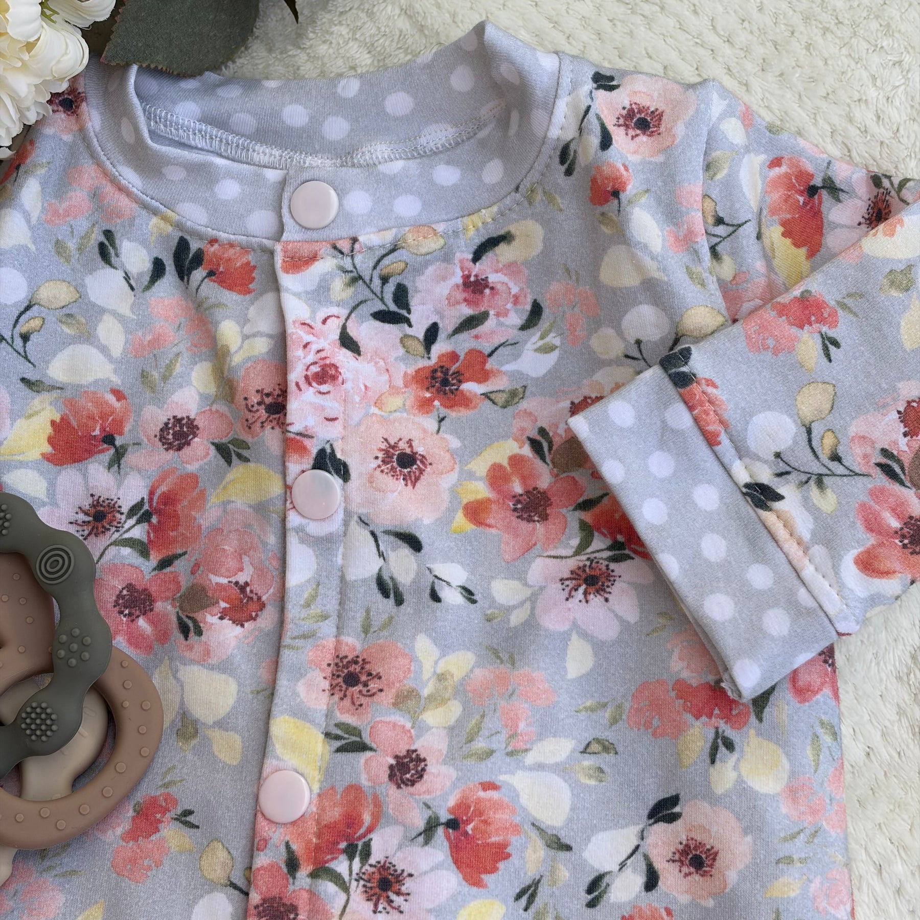 VINTAGE FLORAL ROMPER 12-18 months