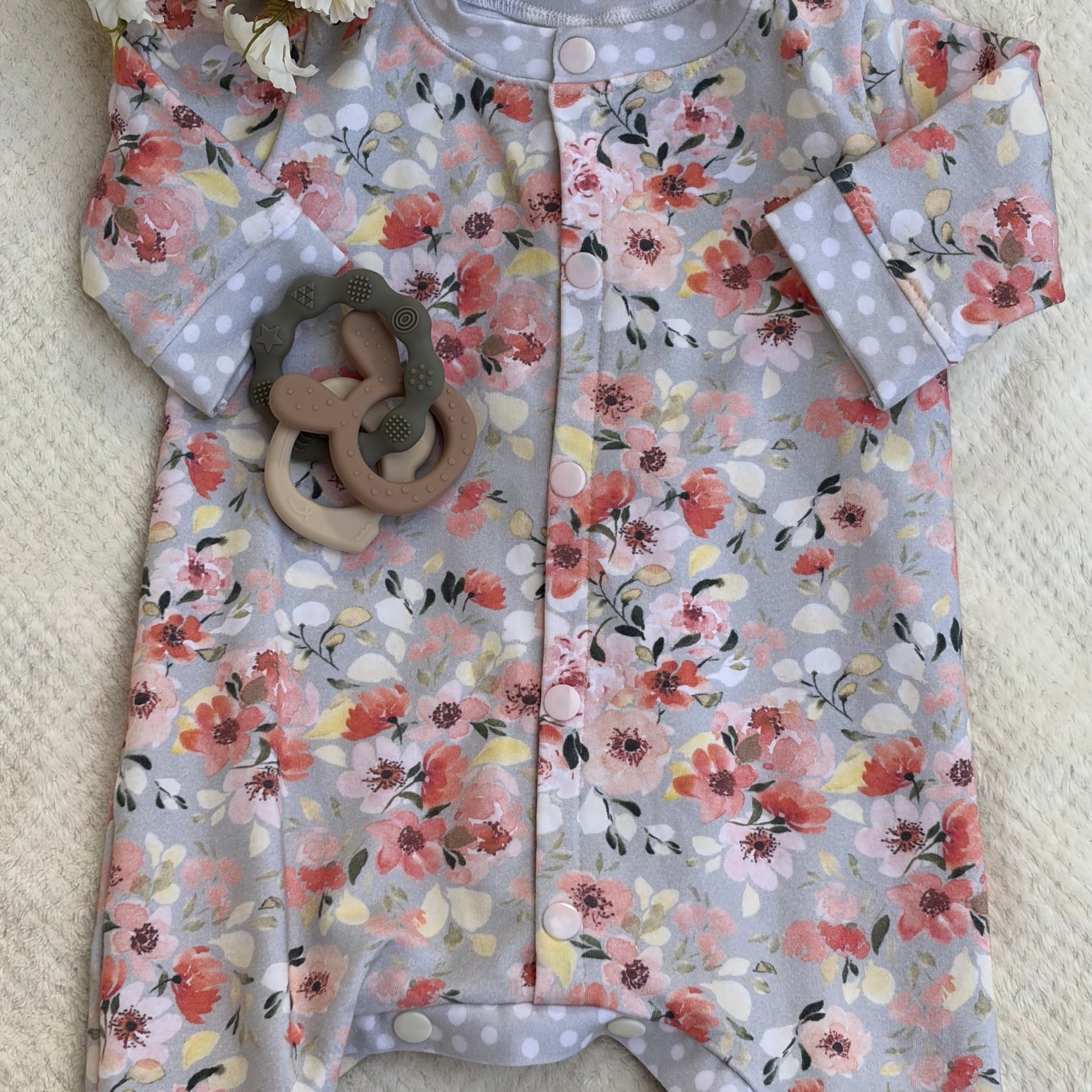 VINTAGE FLORAL ROMPER 12-18 months