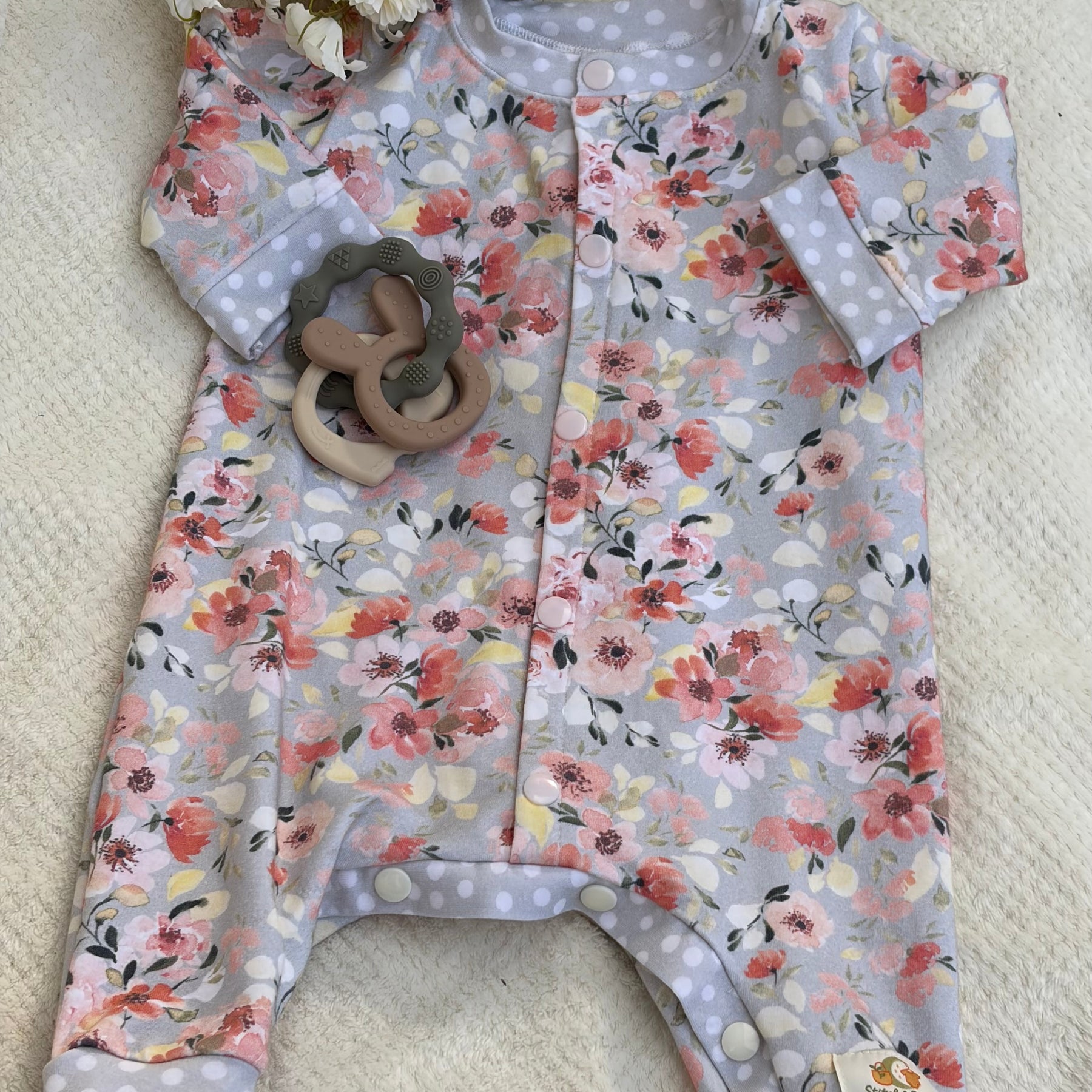 VINTAGE FLORAL ROMPER 12-18 months