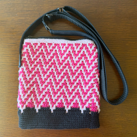 Crochet crossbody bag