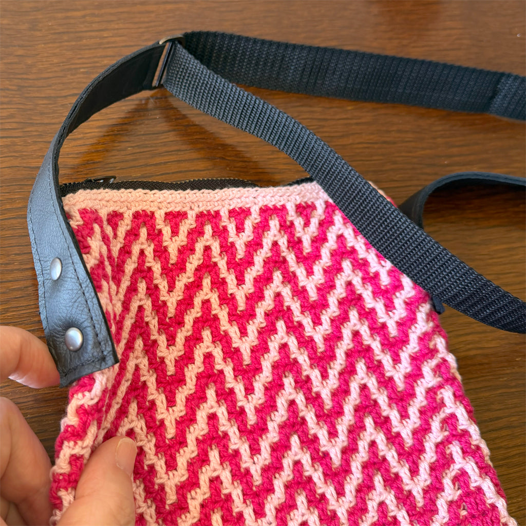 Crochet crossbody bag