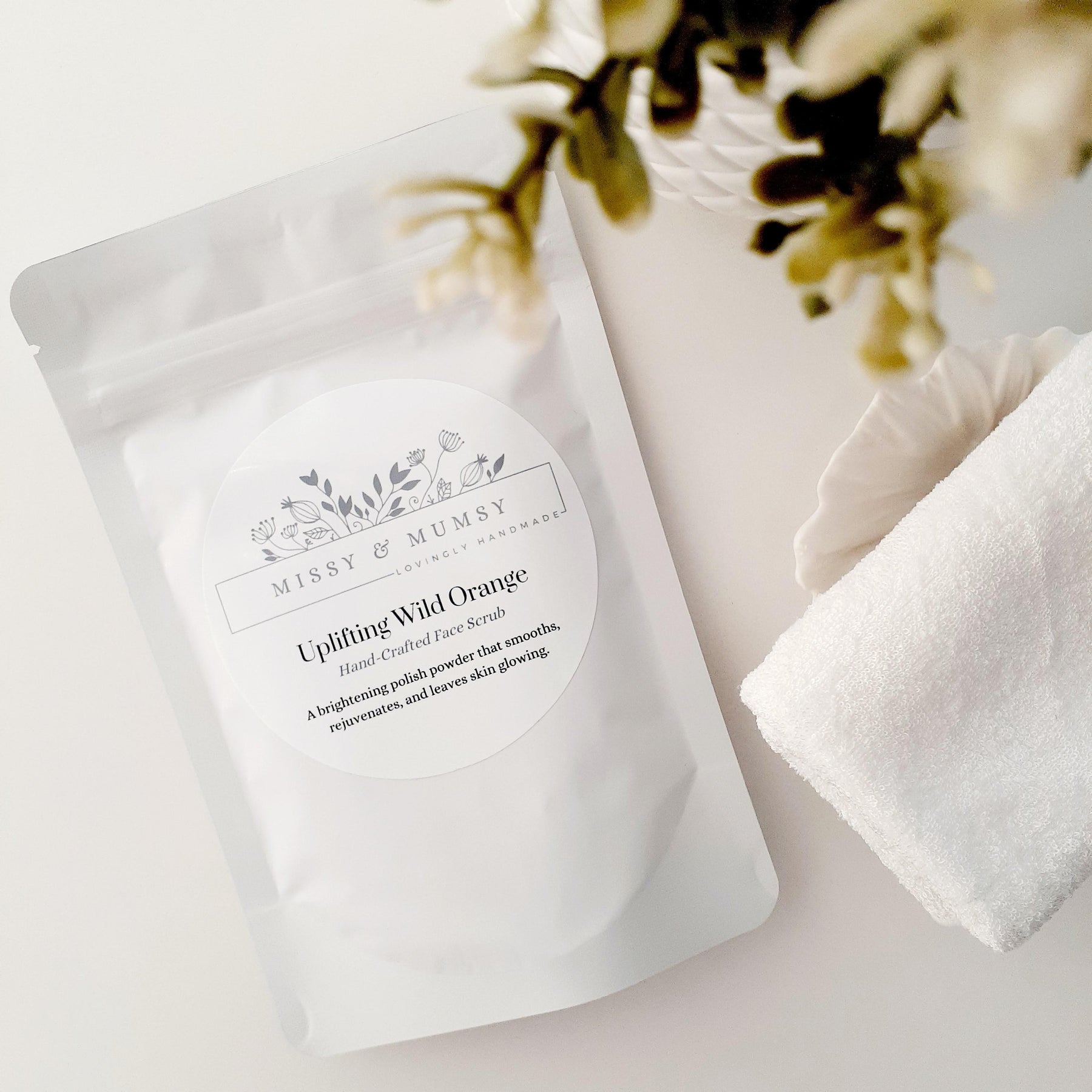 Grapefruit Face Scrub, Exfoliating Facial Polish, Brightening Natural Skincare, Anti-Aging