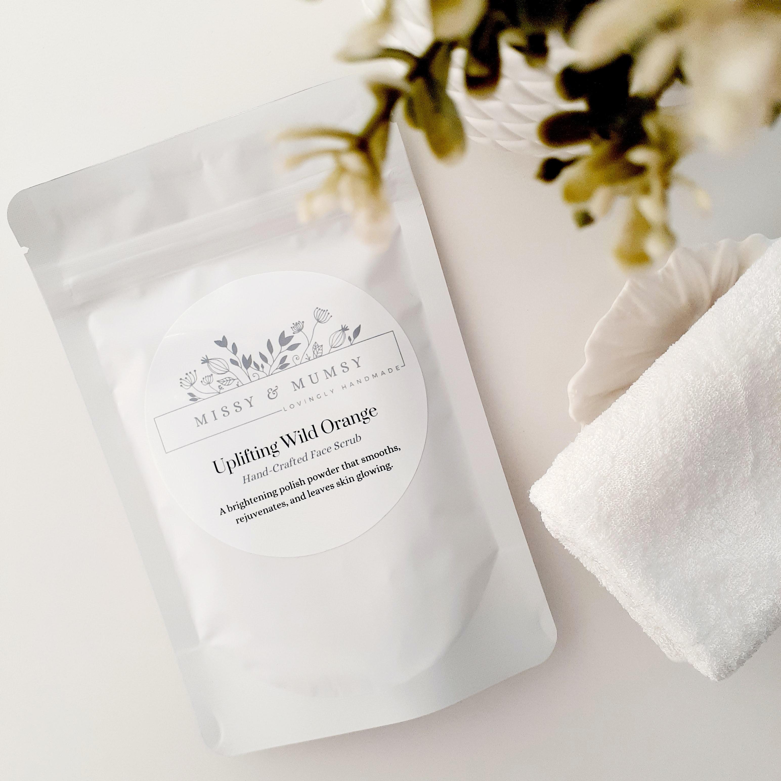 Grapefruit Face Scrub, Exfoliating Facial Polish, Brightening Natural Skincare, Anti-Aging