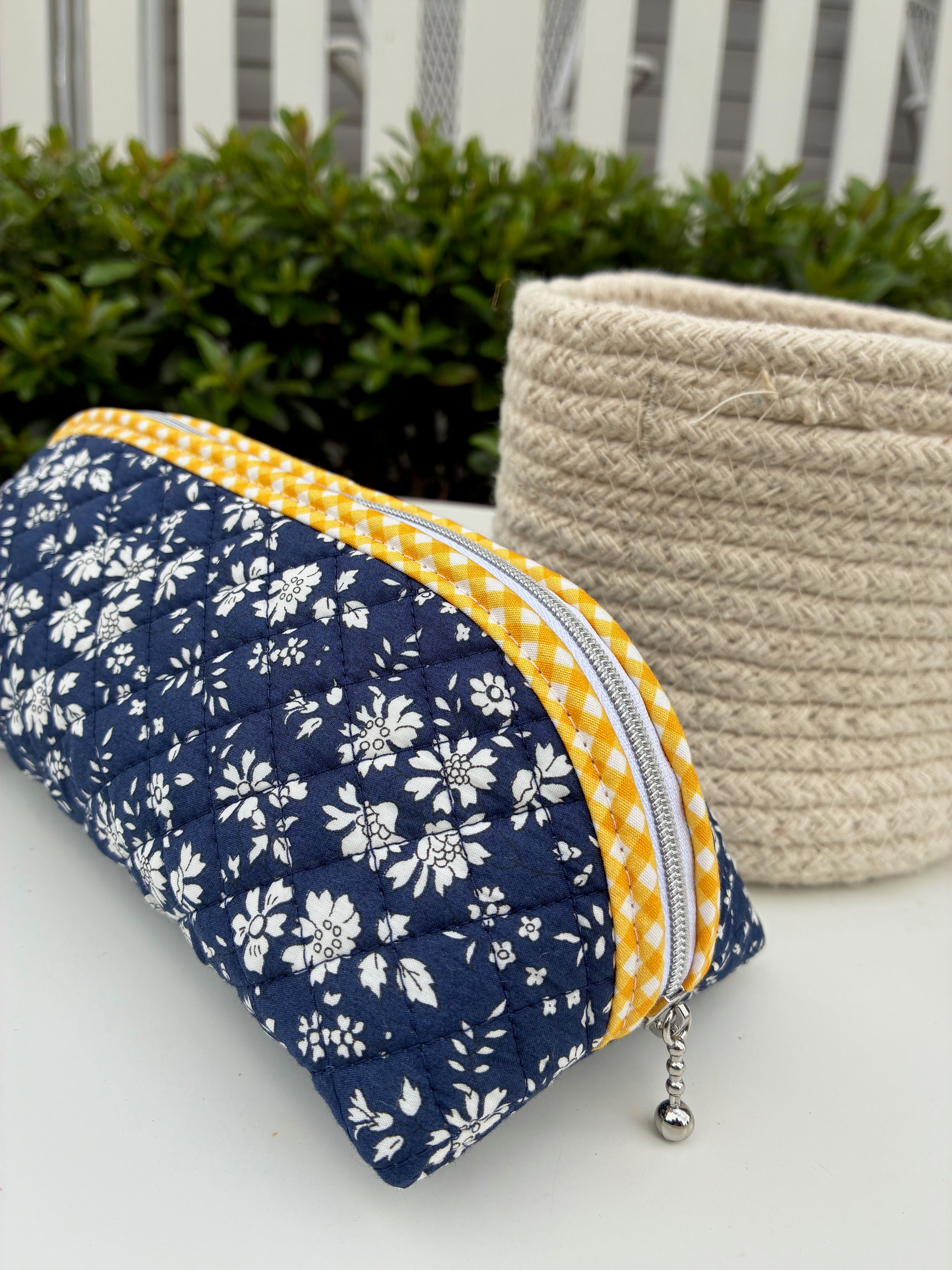 Quilted Trixie Zip Pouch – Capel A (Liberty of London)  | Ready to ship | FREE Postage