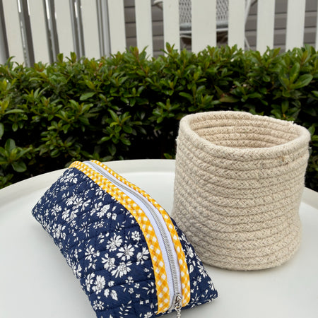 Quilted Trixie Zip Pouch – Capel A (Liberty of London)