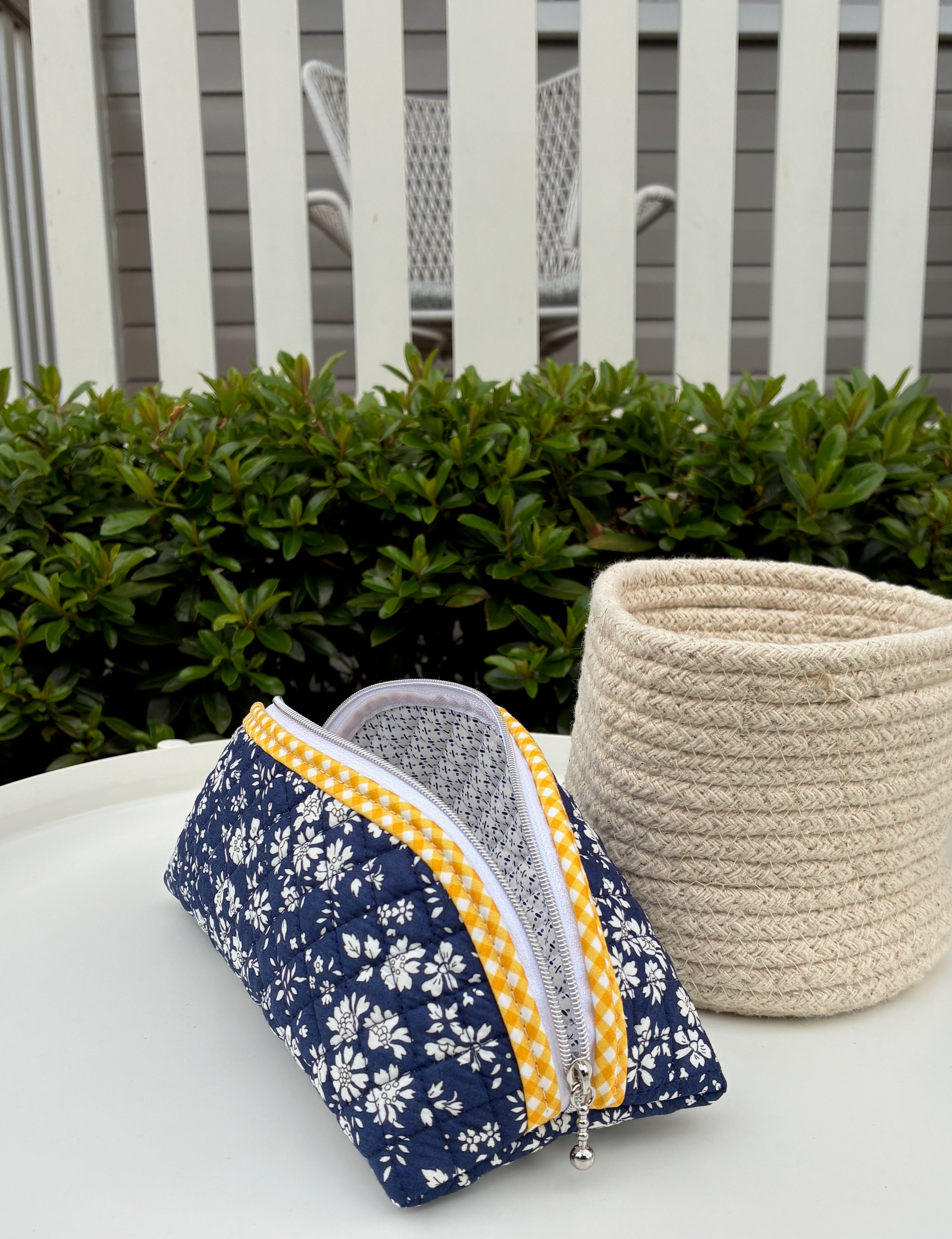 Quilted Trixie Zip Pouch – Capel A (Liberty of London)