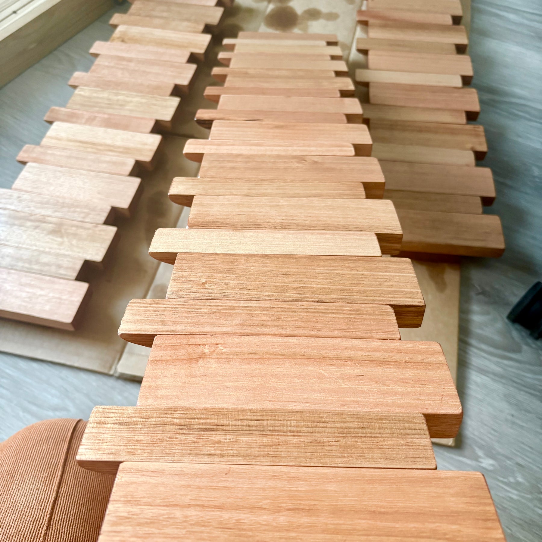 No.2 Tasmanian oak Piano style Coatrack