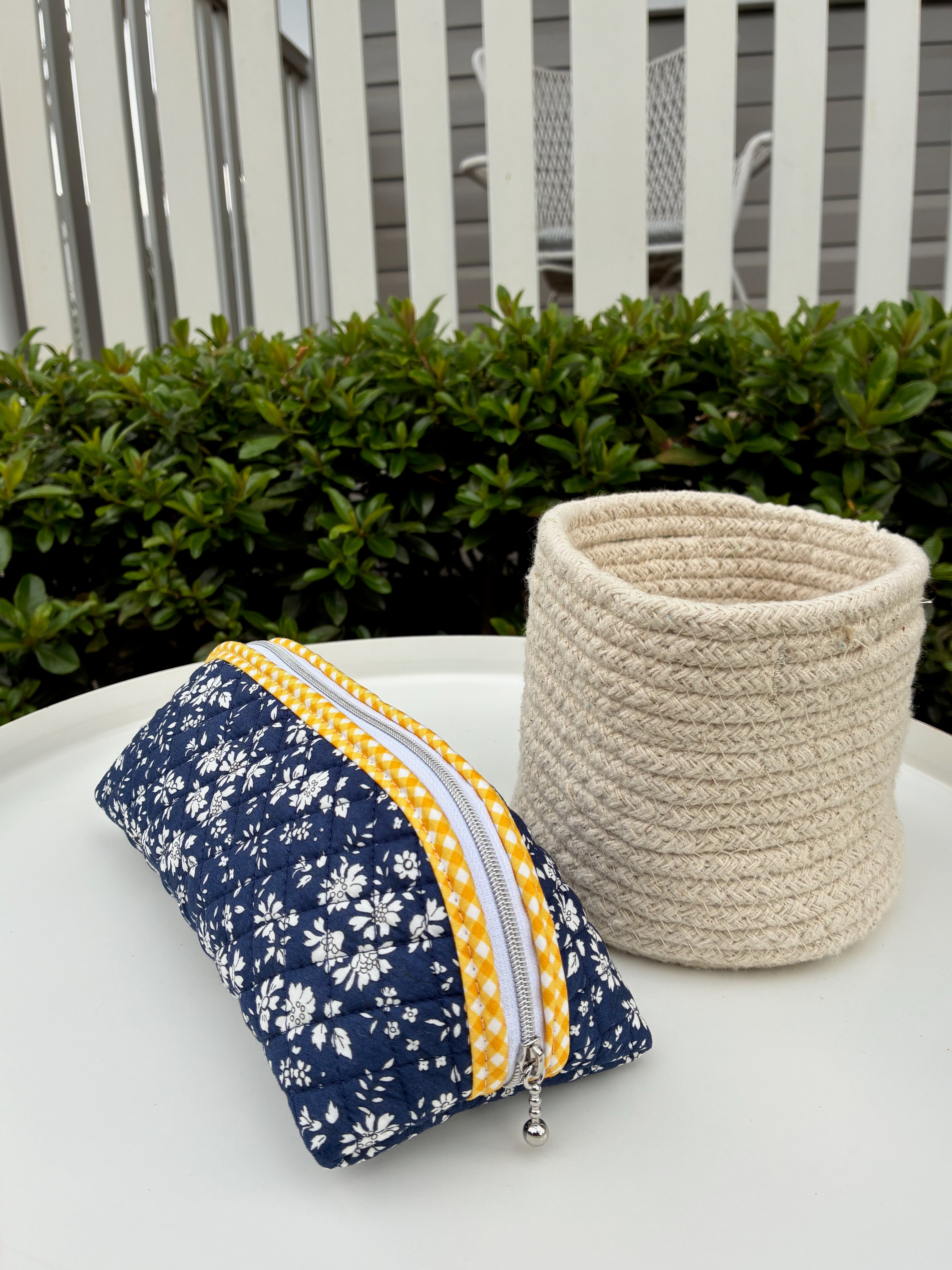 Quilted Trixie Zip Pouch – Capel A (Liberty of London)  | Ready to ship | FREE Postage
