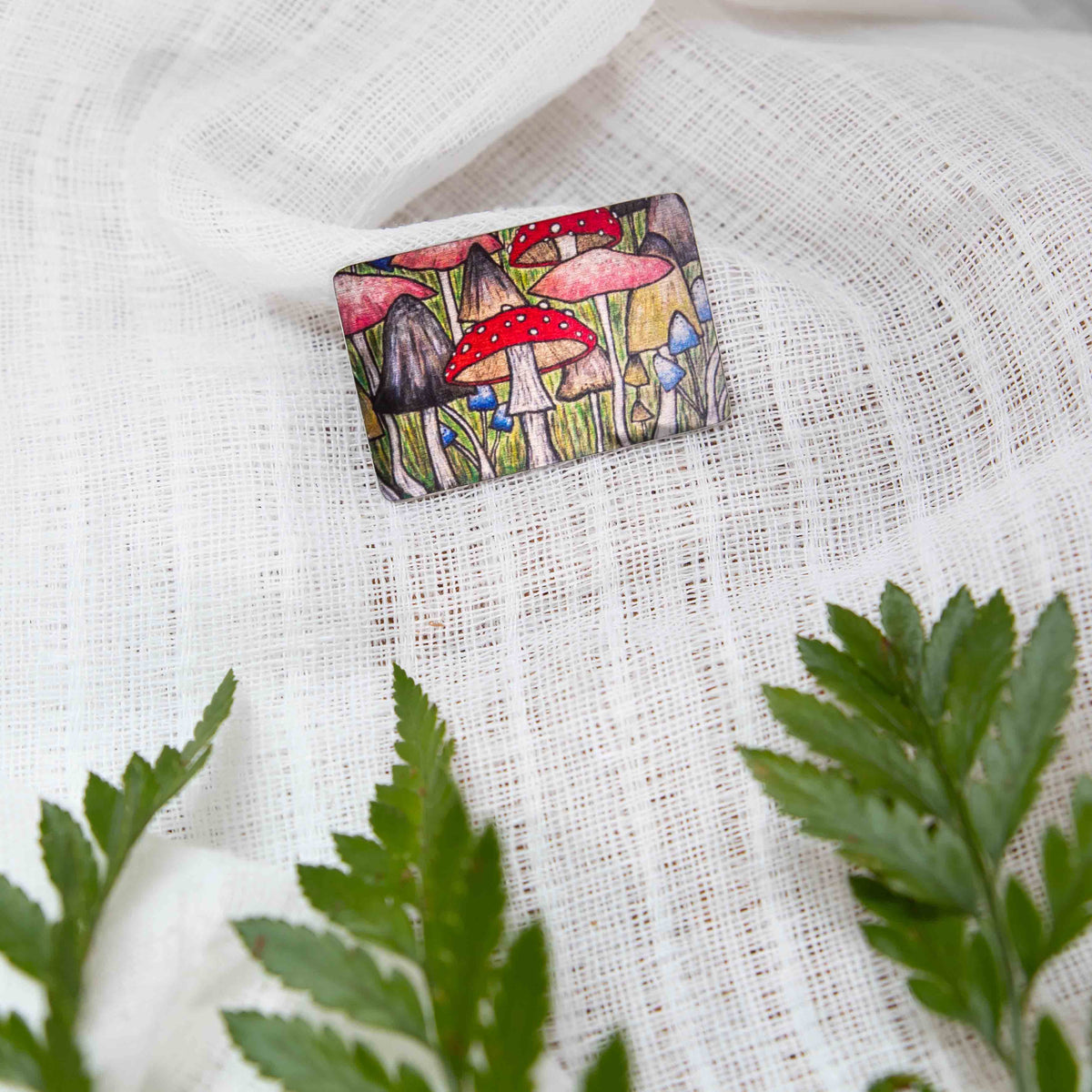 Mushroom Brooch