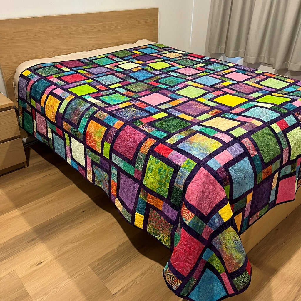 handmade patchwork quilt australia - queen sized