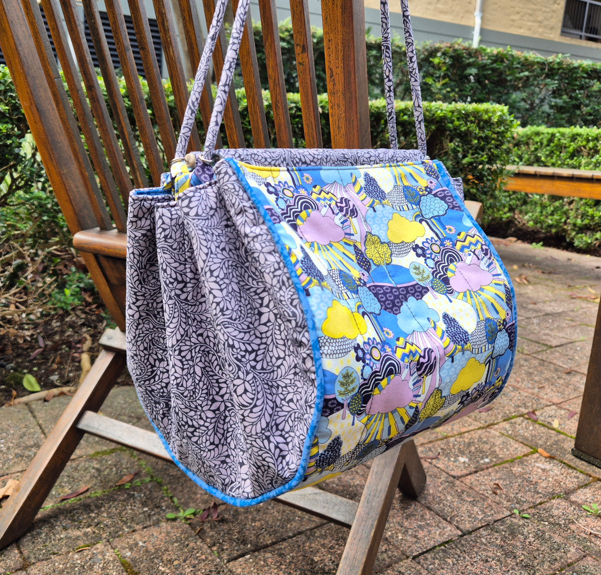 Large Knitting Project Bag – Convertible Tote