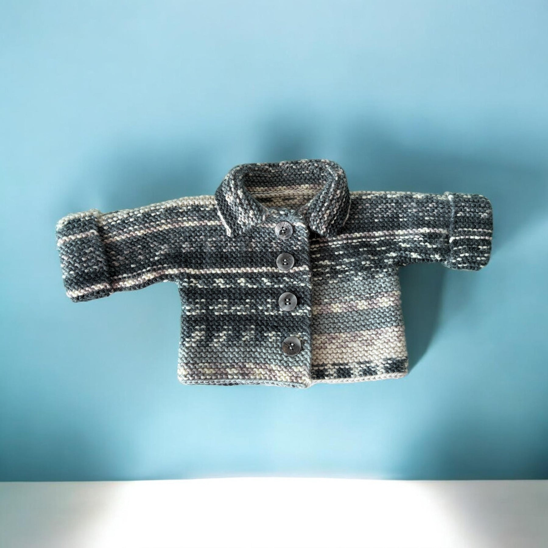 Pute Wool Knitted Jacket & Beanie 0-3 months