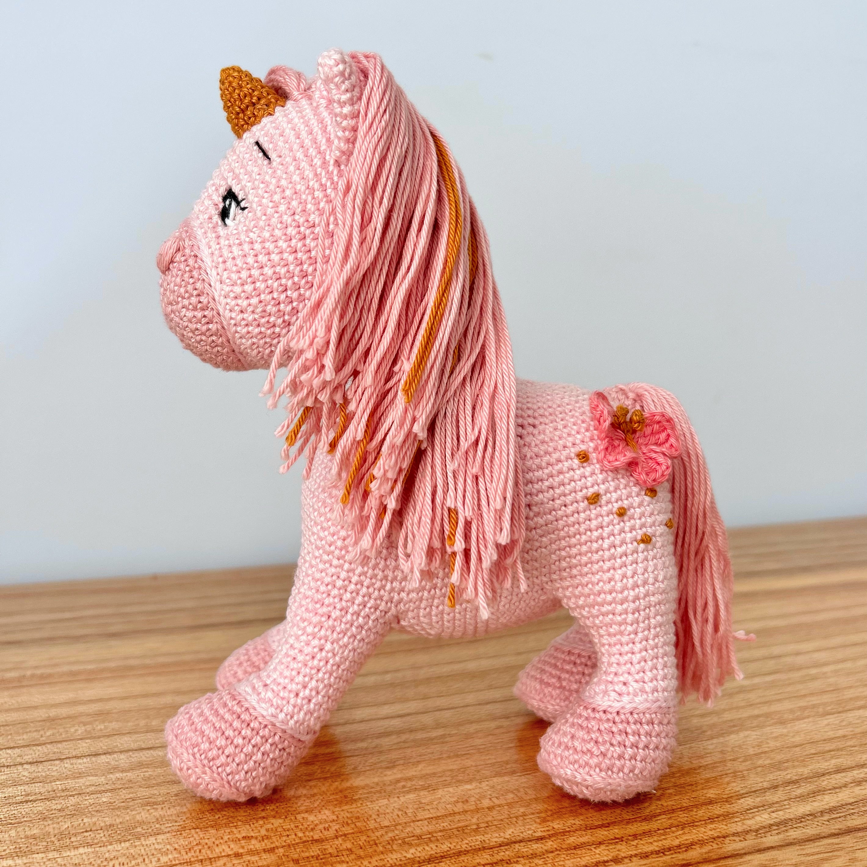 Rosie | Crochet Unicorn | The Enchanted Meadow Collection | Ready to Ship
