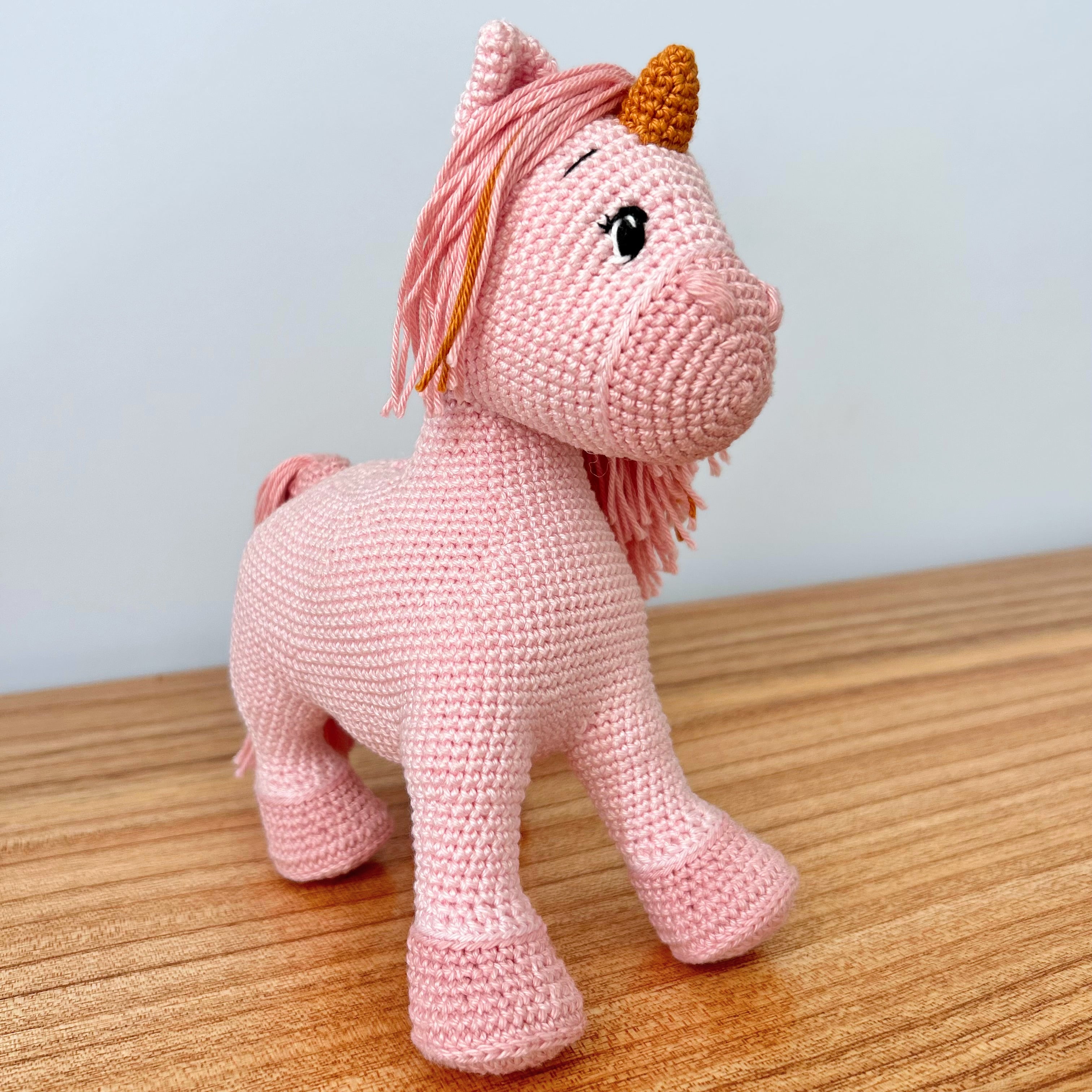 Rosie | Crochet Unicorn | The Enchanted Meadow Collection | Ready to Ship