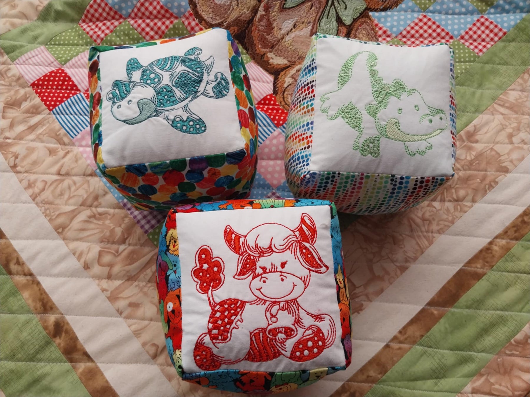 "Animal" Soft Baby Blocks