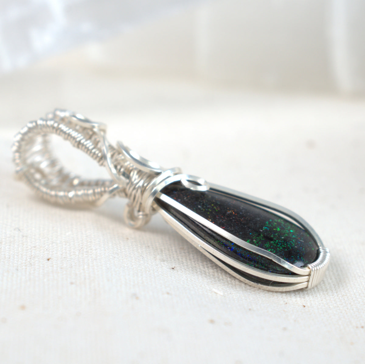 Opal Skies, Australian Fairy Opal Pendant - October Birthstone