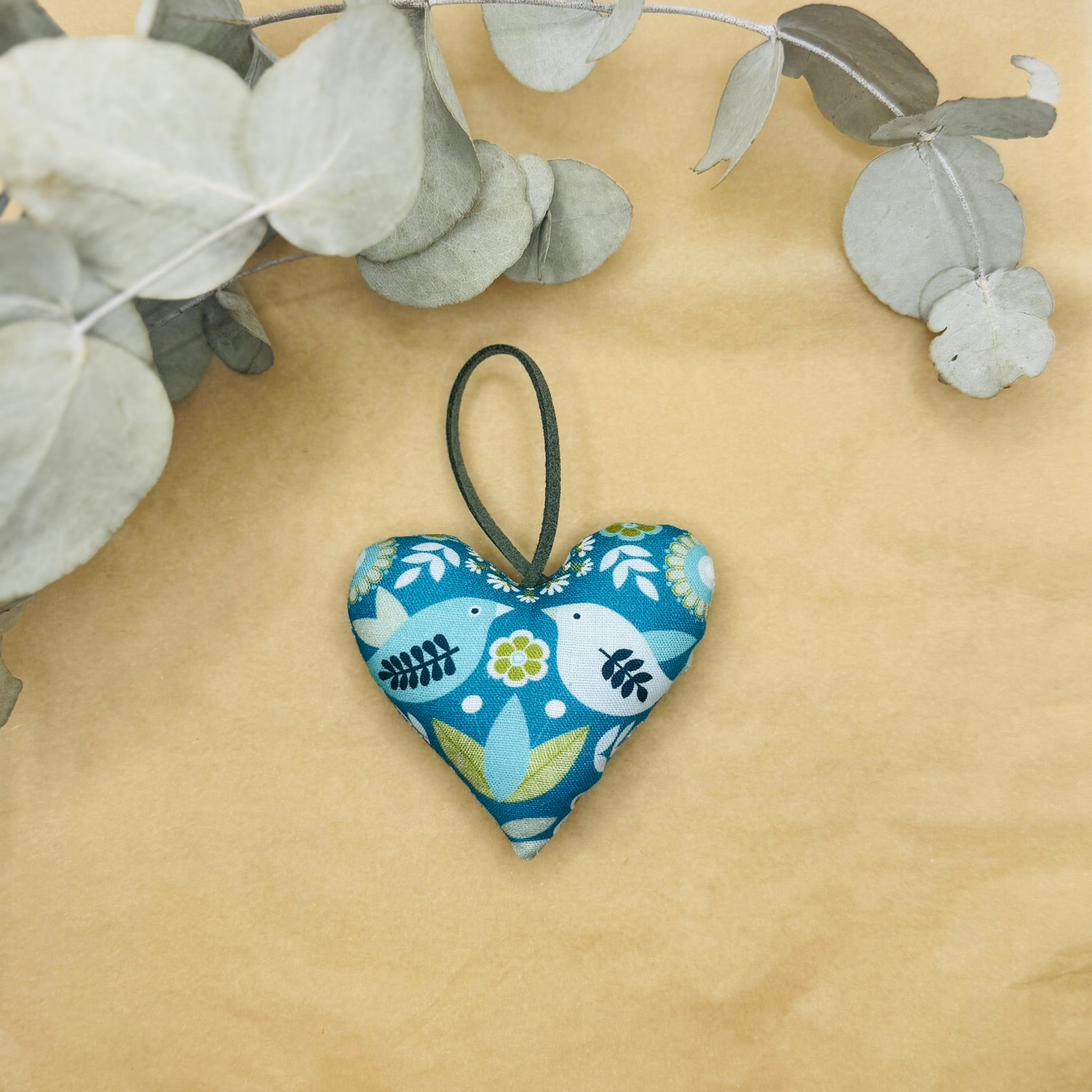 Handmade Teal Scandinavian Hearts