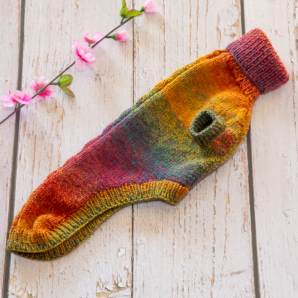 Pet Jumpers - 100% Wool, Hand Knitted Dog or Cat Jumpers - Single Cable Design