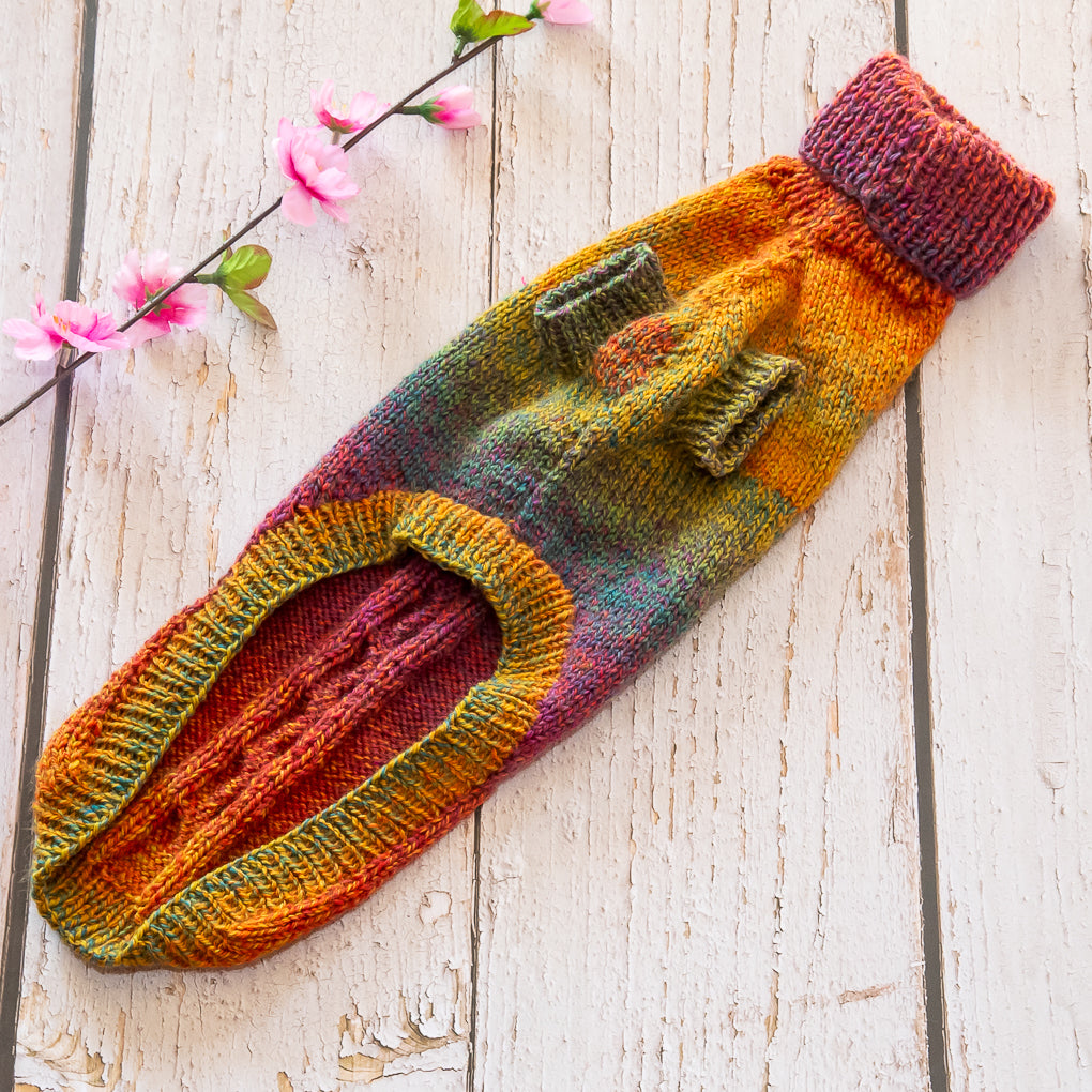 Pet Jumpers - 100% Wool, Hand Knitted Dog or Cat Jumpers - Single Cable Design