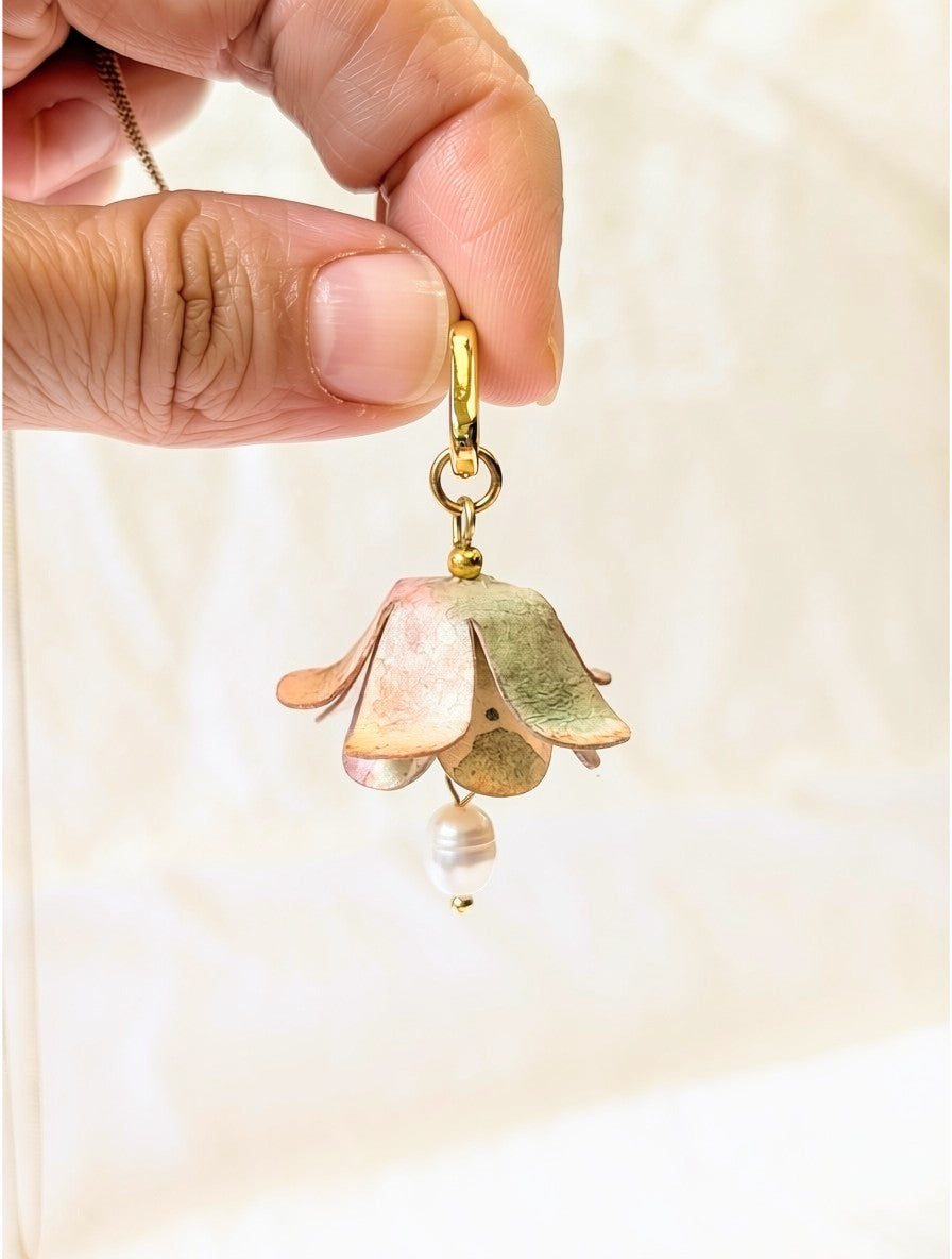 Lily of the Valley Necklace | Freshwater Pearl | Botanical Jewellery