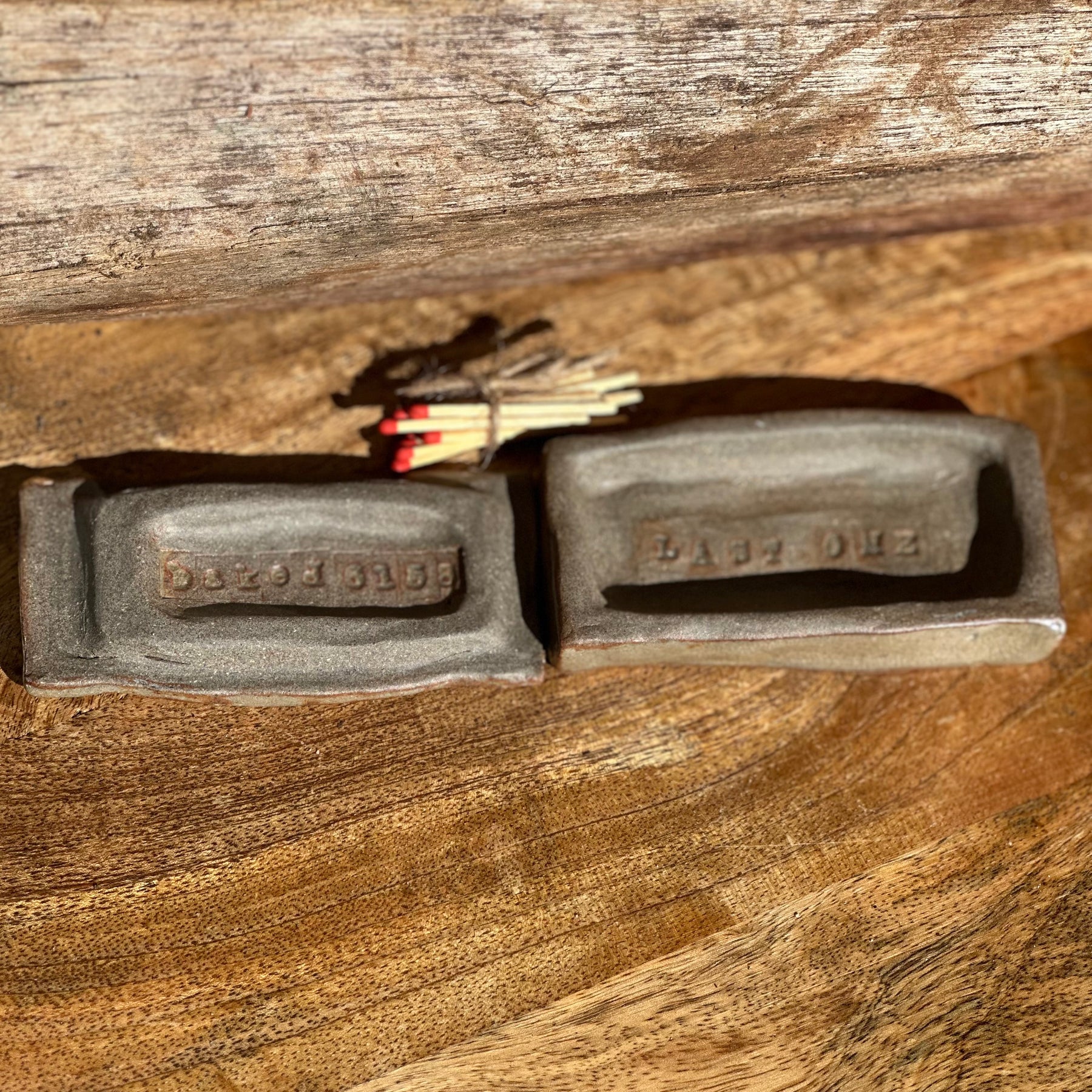 Handmade Ceramic Match Holder | Reduction Fired Stoneware | Matchbox 20