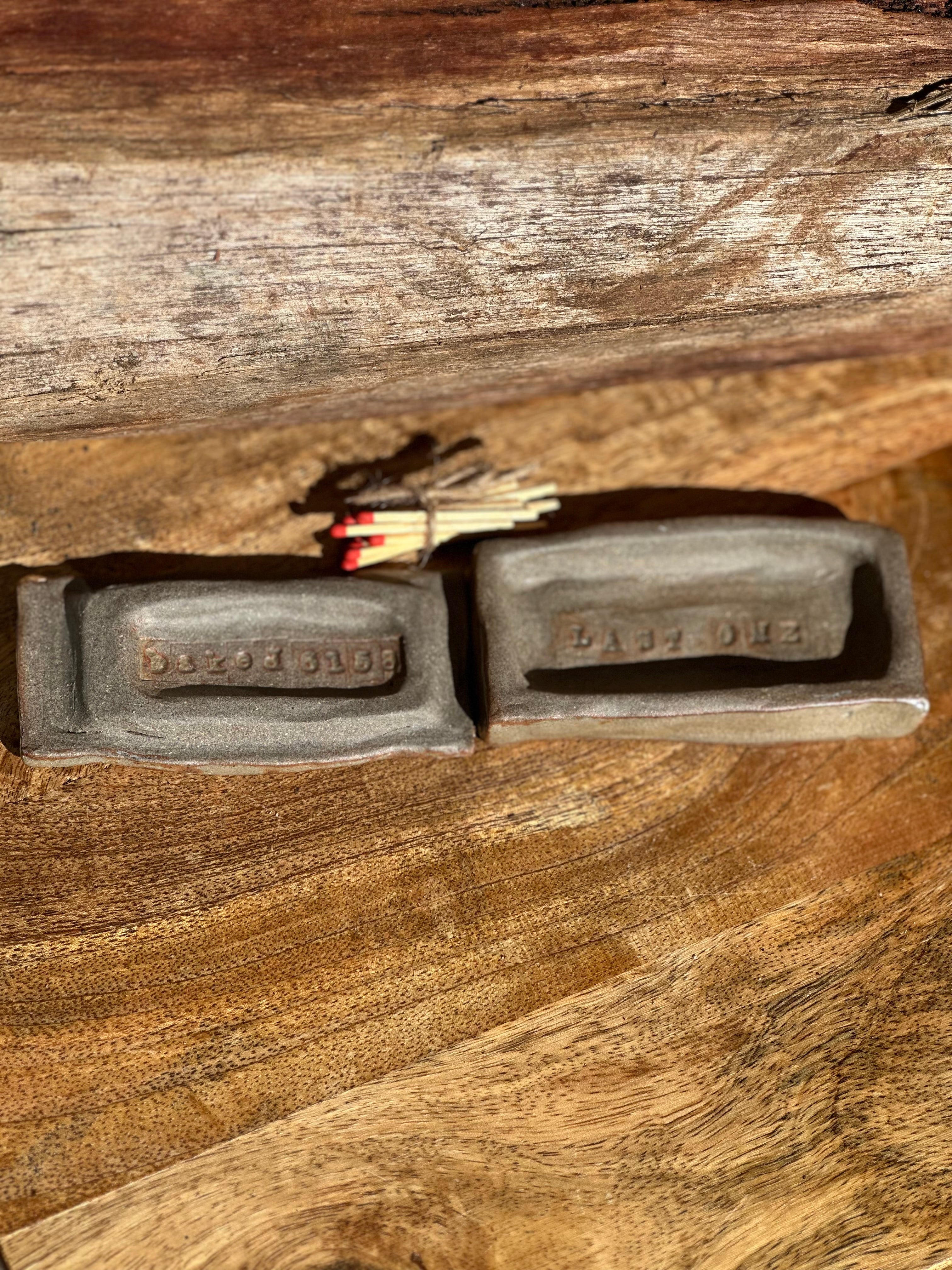 Handmade Ceramic Match Holder | Reduction Fired Stoneware | Matchbox 20